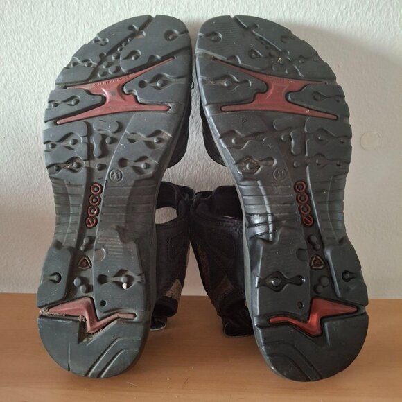 ECCO Men's Yucatan Sport Sandals - Black/Grey/Tan - EU 41 - Picture 4 of 8